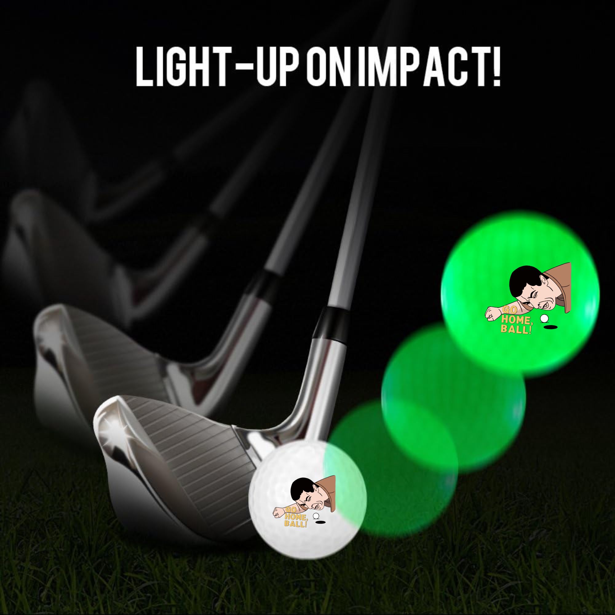 4 шт. светящиеся в темноте мяч – обзор и цена Golf Equipment Gifts